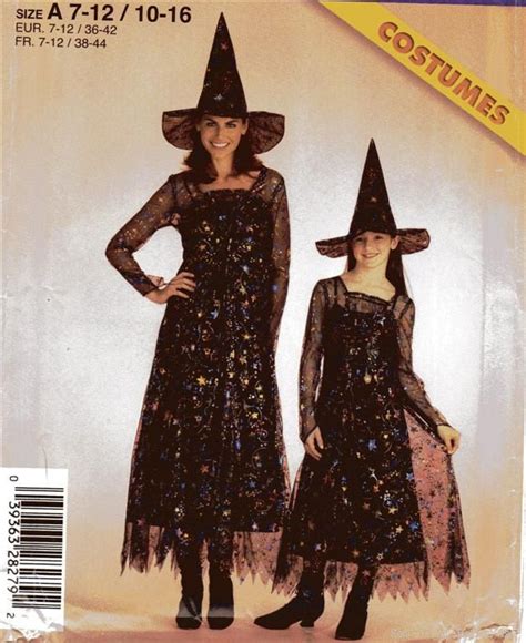 Uncomplicated witch costume pattern